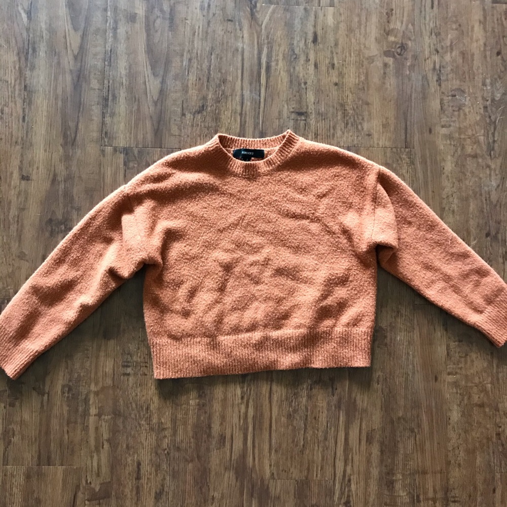 burnt orange cropped sweater